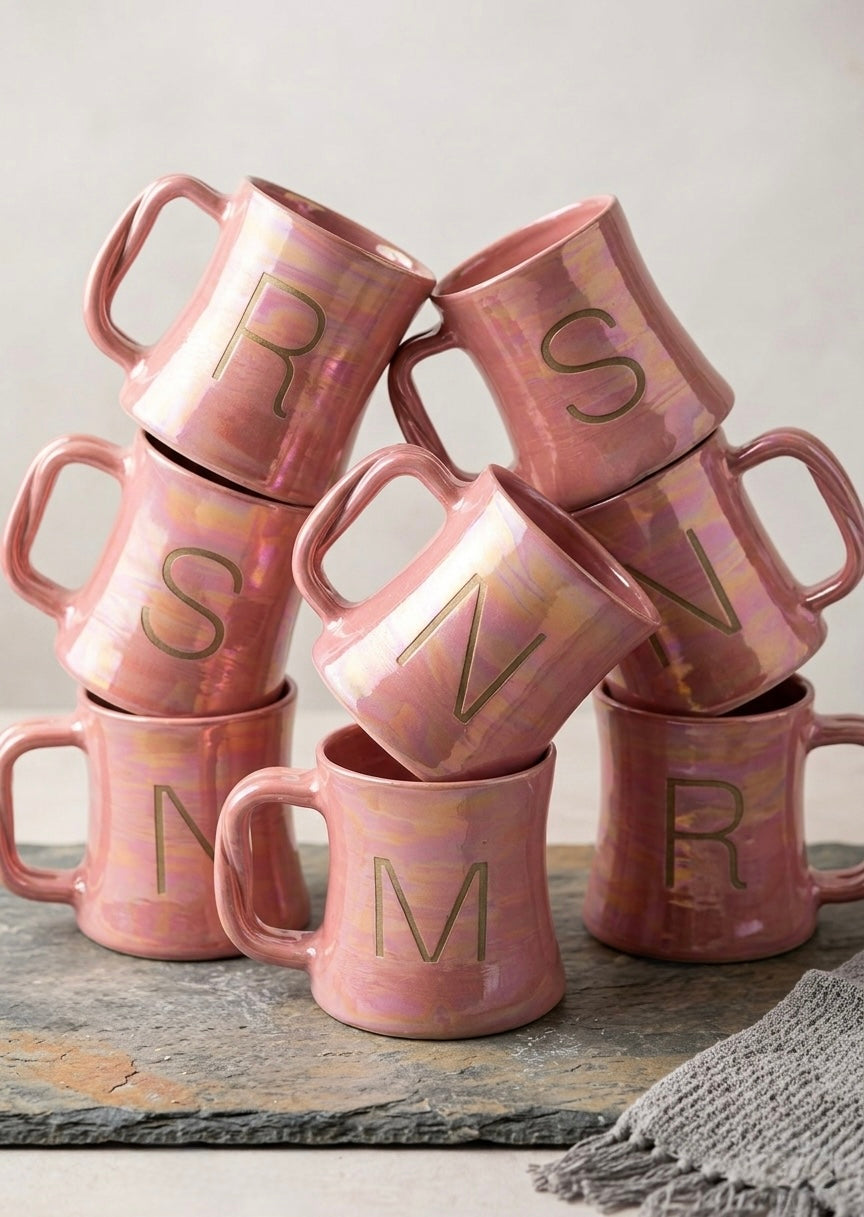 “CandyTwist”mug Custom engraved letter