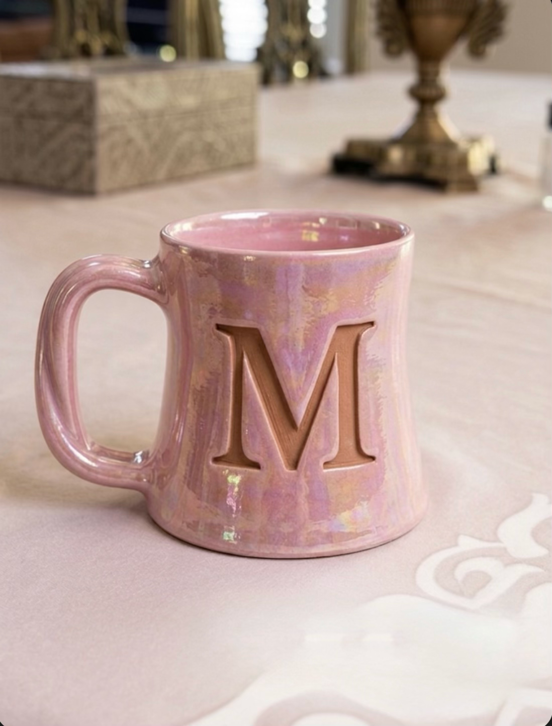 “CandyTwist”mug Custom engraved letter