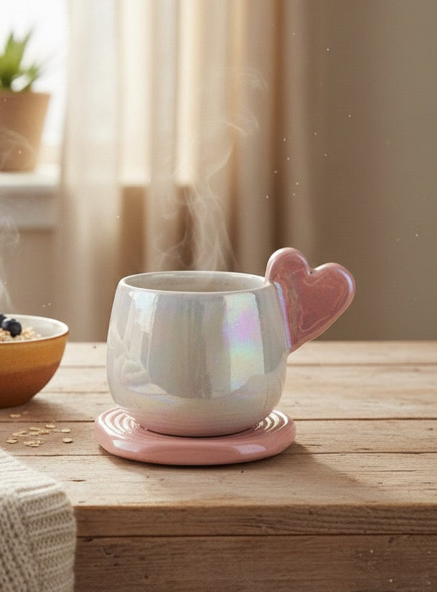 “Cordelia” mug + “Ripple” coaster