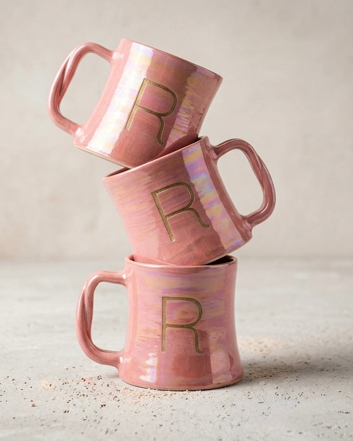 “CandyTwist”mug Custom engraved letter